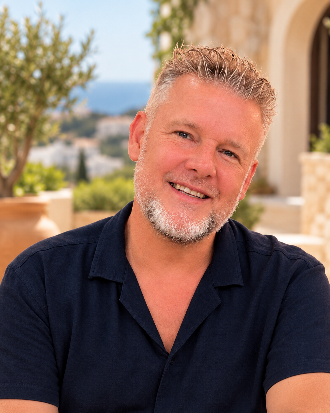 Portrait of Pascal De Jong, owner of De Jong Realty